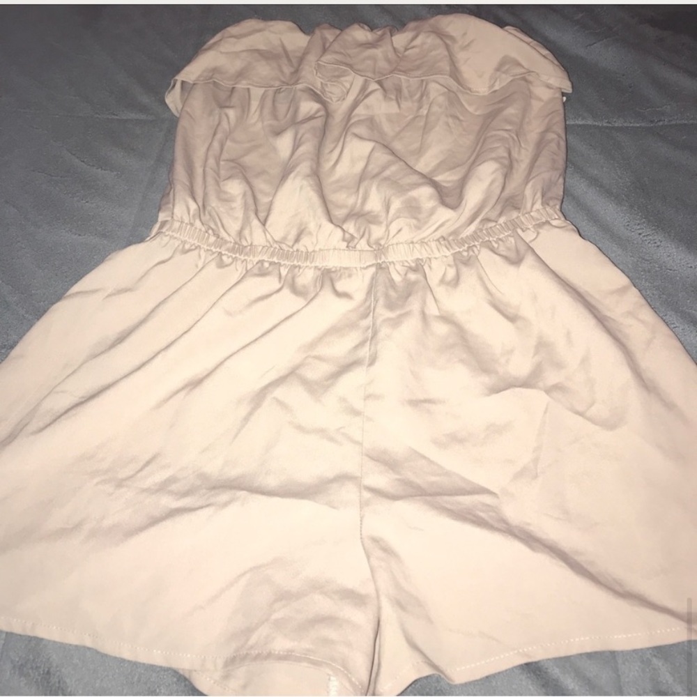 Nude sheer romper